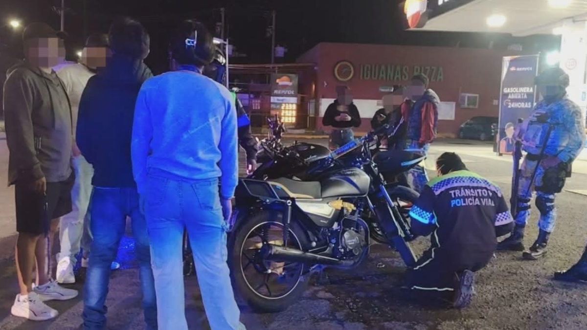 Multas a motociclistas en Celaya