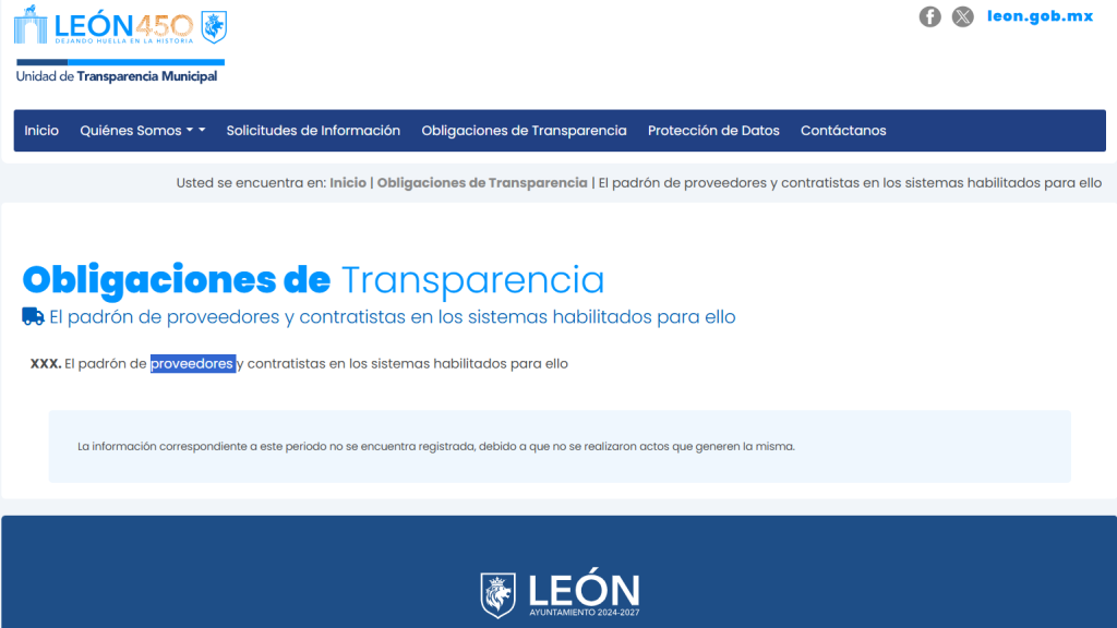 El hackeo en León afectó el portal de Transparencia