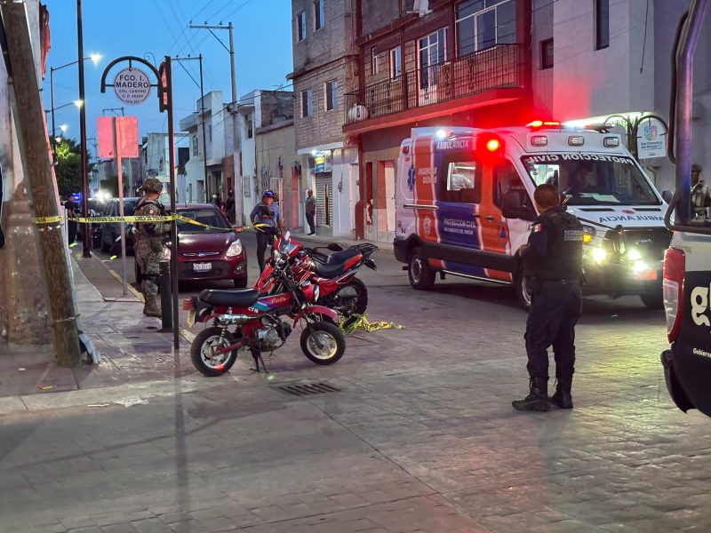 Ataque armado en el Centro de San Francisco del Rincón dejó una mujer muerta y dos heridos