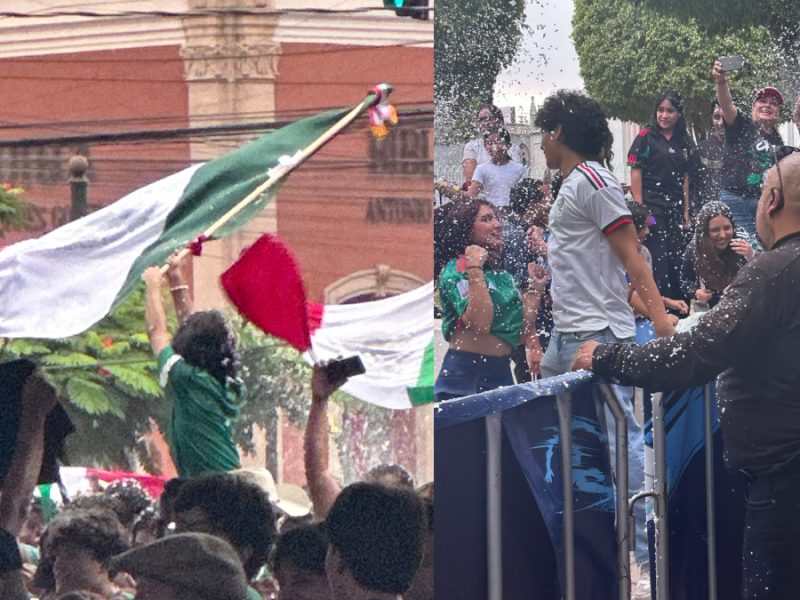 Al que madruga, Dios lo ayuda; aficionados de la Selección Mexicana, unidos en Plaza Expiatorio