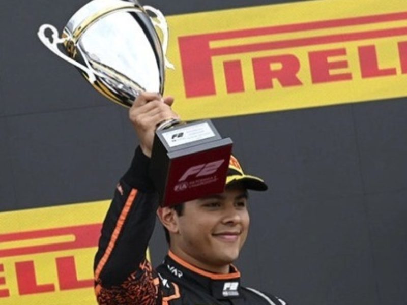 Leonés Rafa Villagómez es subcampeón del Gran Premio de Silverstone en Fórmula 2