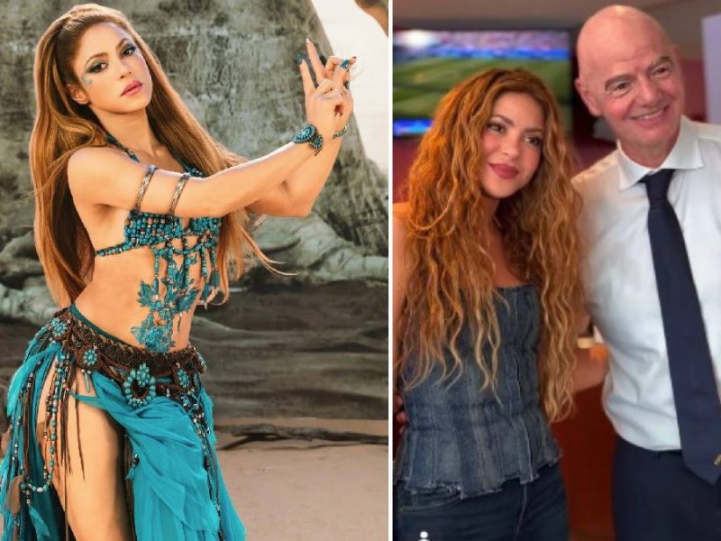 Shakira se reúne con Gianni Infantino, presidente de la FIFA, quien le da regalo especial