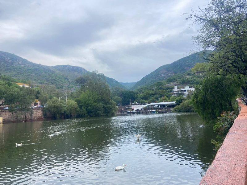 La presa La Olla se encuentra a tope tras las lluvias en Guanajuato