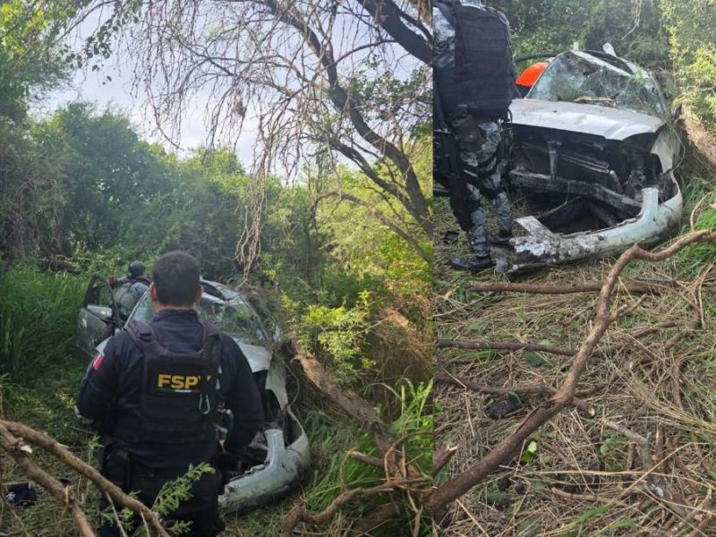 Vuelca coche en la Yuriria-Salvatierra y deja a una mujer herida