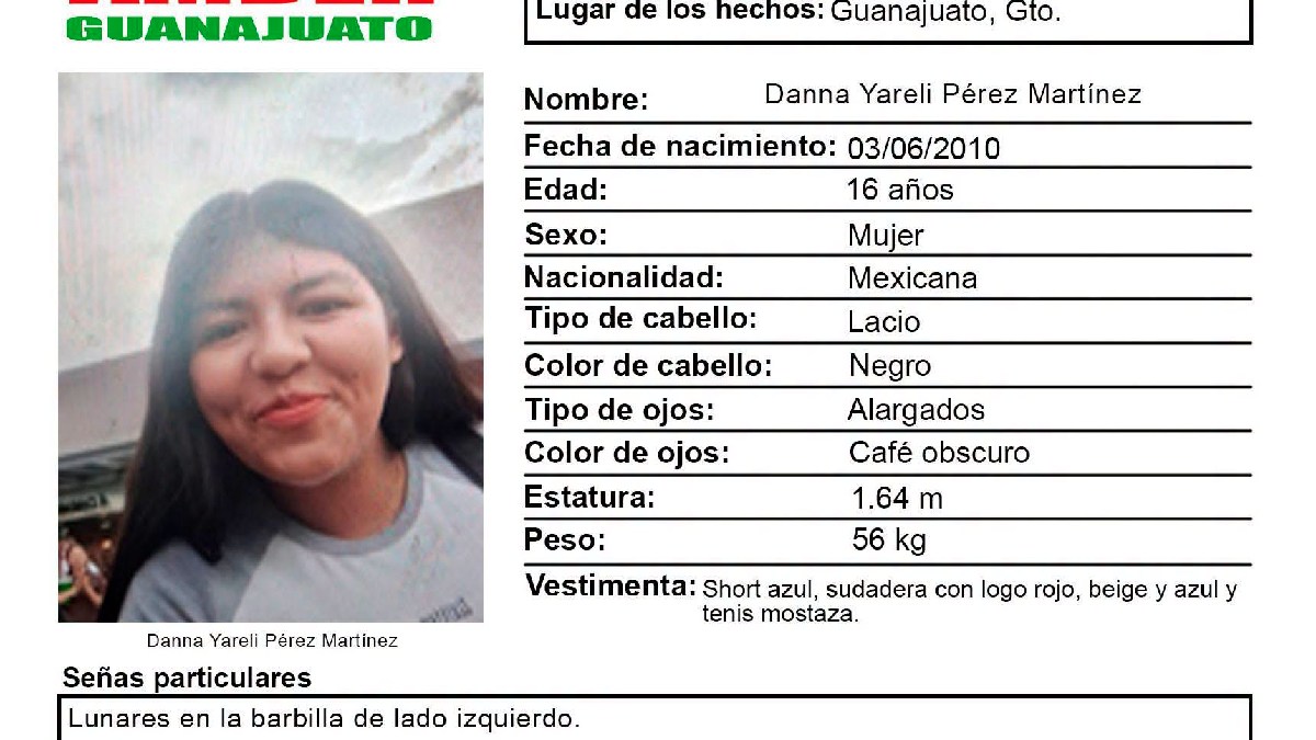 alerta Amber Danna Yareli