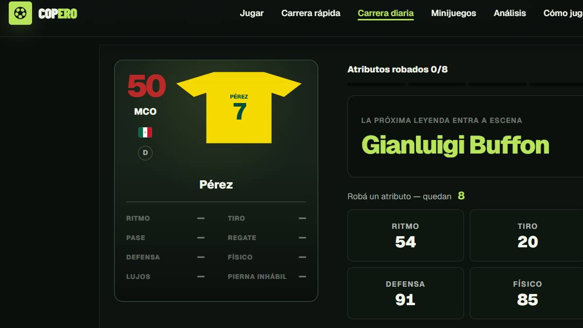 Copero, el juego viral que triunfa en redes sociales: crea la carrera de un futbolista y busca alcanzar la élite - Foto: Captura.