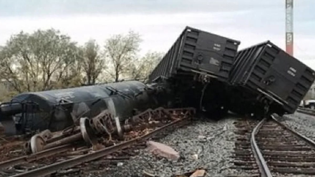 derrama químico tren