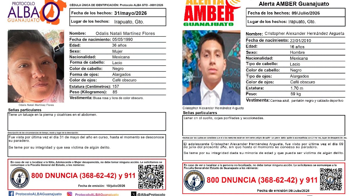 desaparecidos en Irapuato