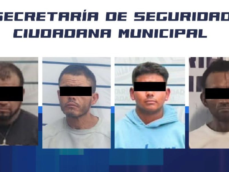 Detienen a cuatro hombres con droga; dos suman 50 ingresos a separos