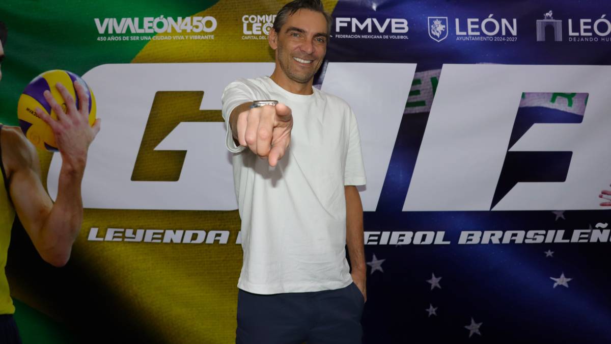 Giba, leyenda del voleibol de Brasil inspira a jóvenes en el Festival Nacional Infantil y Juvenil en León - Foto: Mary Ochoa.
