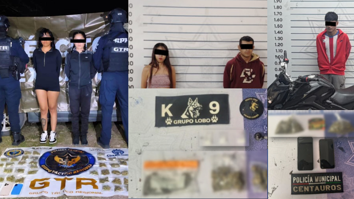 detenidos con droga León e Irapuato