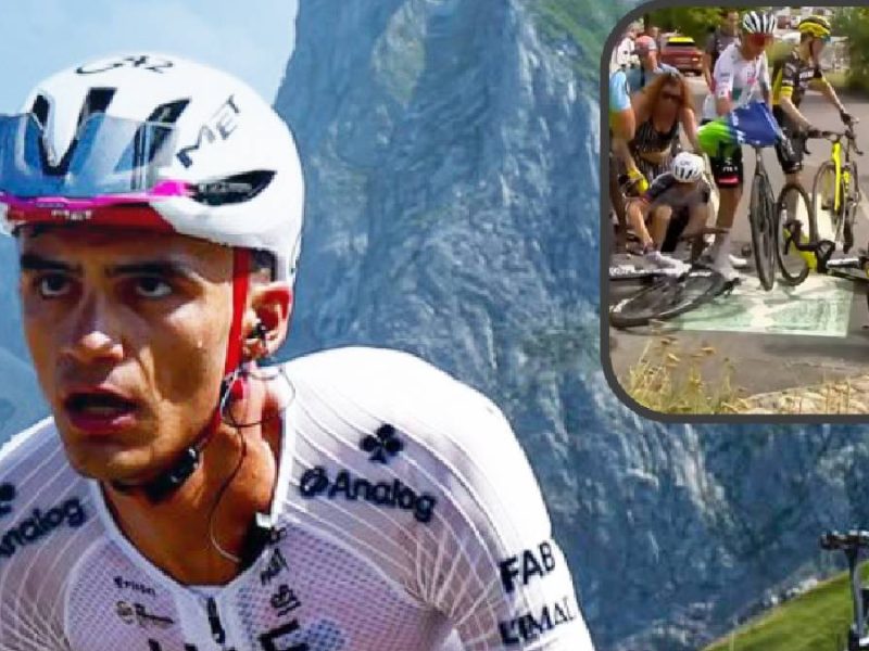 Isaac del Toro sufre caída en Etapa 15 del Tour de Francia 2026 pero remonta hasta el tercer lugar 