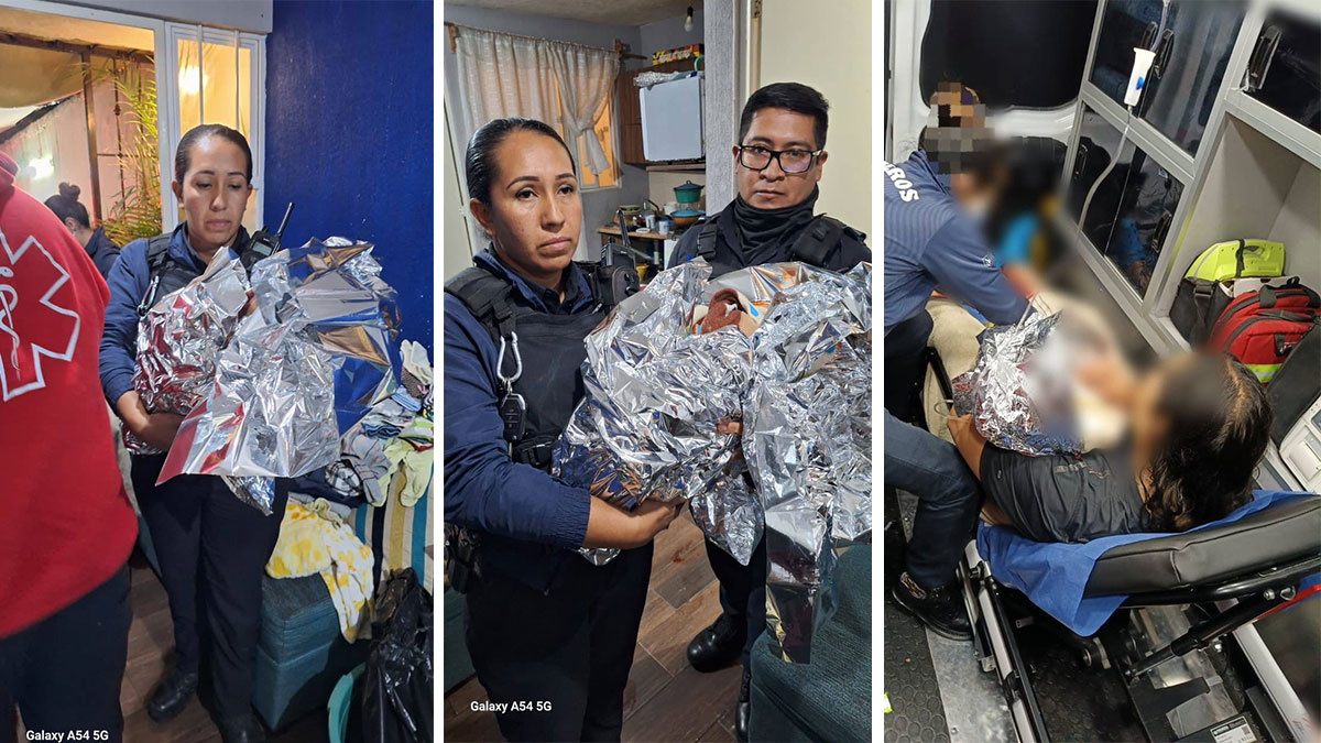 León policías labor de parto
