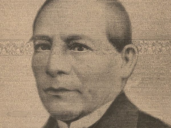 Joya histórica en León: El retrato de Benito Juárez hecho con letras