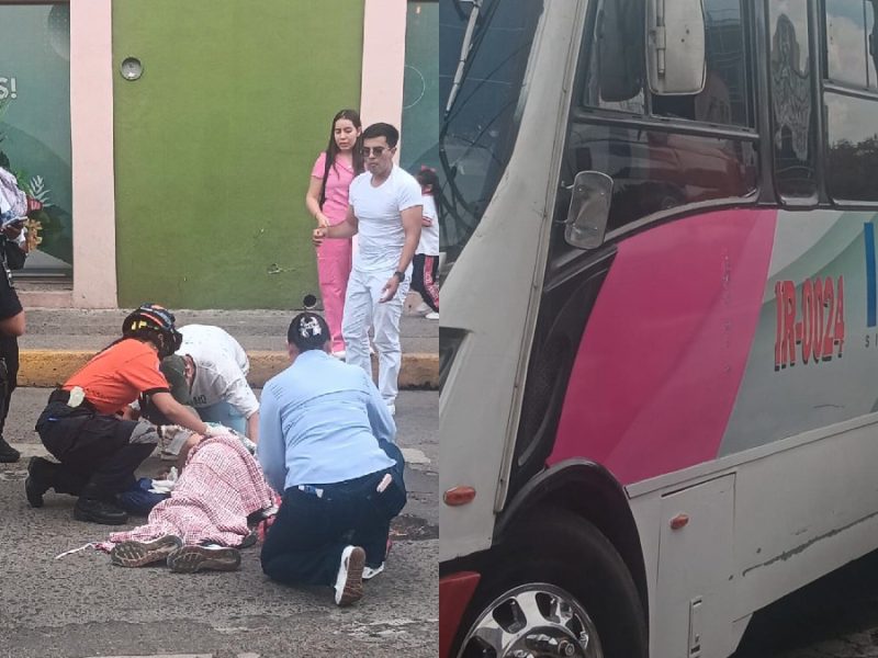 Muere en el hospital mujer de 73 años atropellada por urbano