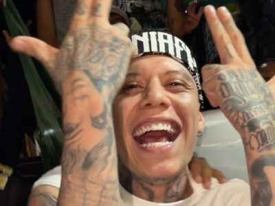 Agua loca, sonideros y pantalla: Santa Fe Klan armó la fiesta en su barrio para final del Mundial