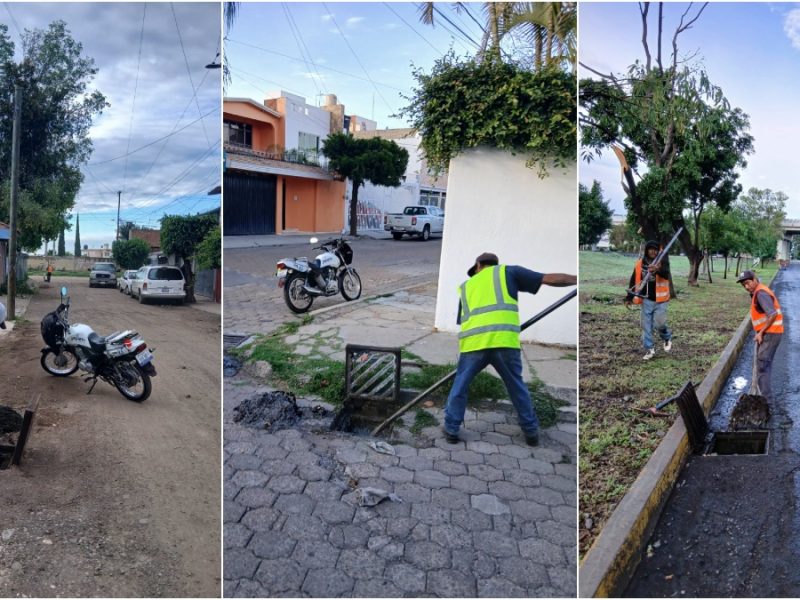 Japami mantiene operativos de limpieza por temporada de lluvias en Irapuato