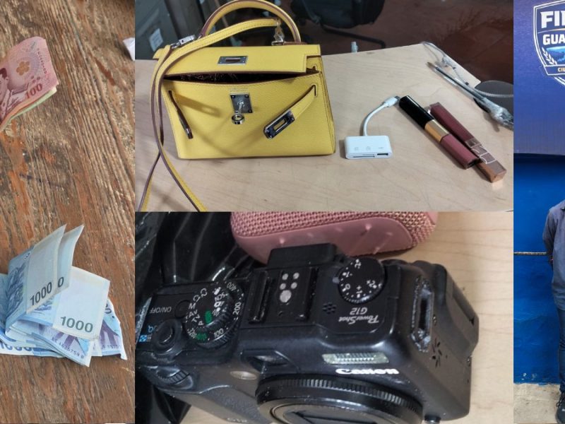 Roba a turistas coreanos y lo atrapan cuando vendía una cámara en $200