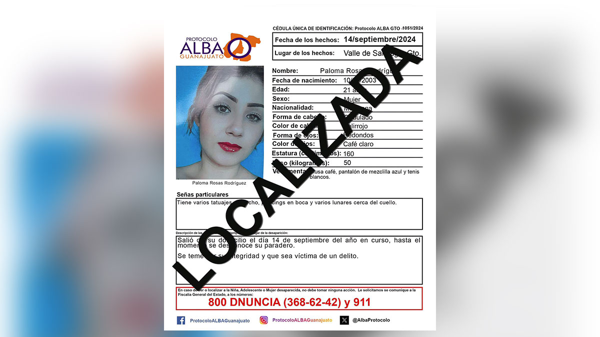 Protocolo Alba Guanajuato Paloma Rosa Rodríguez