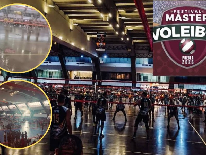 Exigen el regreso del Festival Máster de Voleibol a León; critican sede en Puebla por iluminación y goteras
