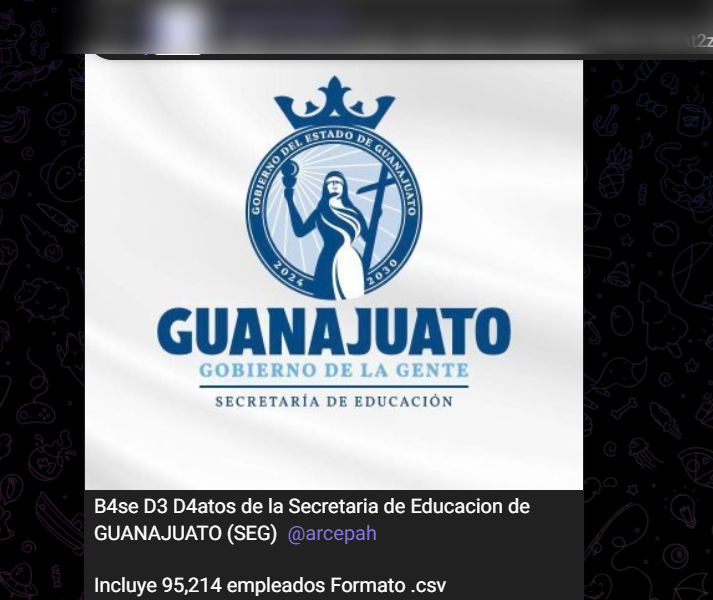 Filtran datos de la Secretaría de Educación de Guanajuato