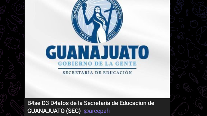 Reportan filtración de datos de 95 mil empleados de la Secretaría de Educación de Guanajuato