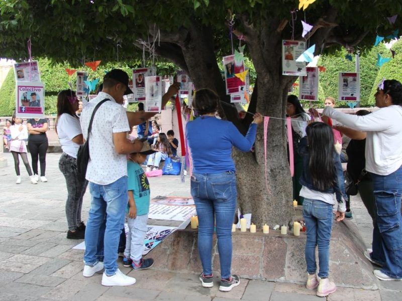 Buscadoras crean “Árbol de la Esperanza” en León para encontrar a familiares desaparecidos
