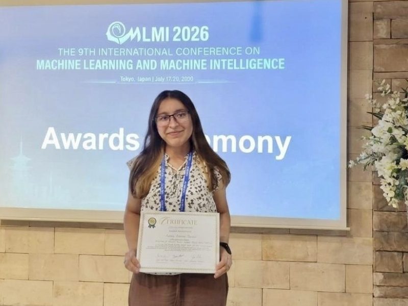 Premian en Japón a alumna de la UG por IA para detectar virus del tomate 