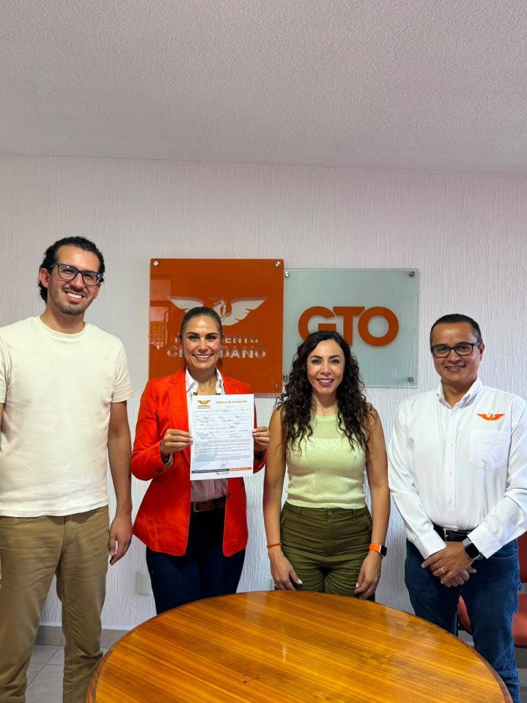 Alejandra Gutiérrez formaliza registro en Movimiento Ciudadano
