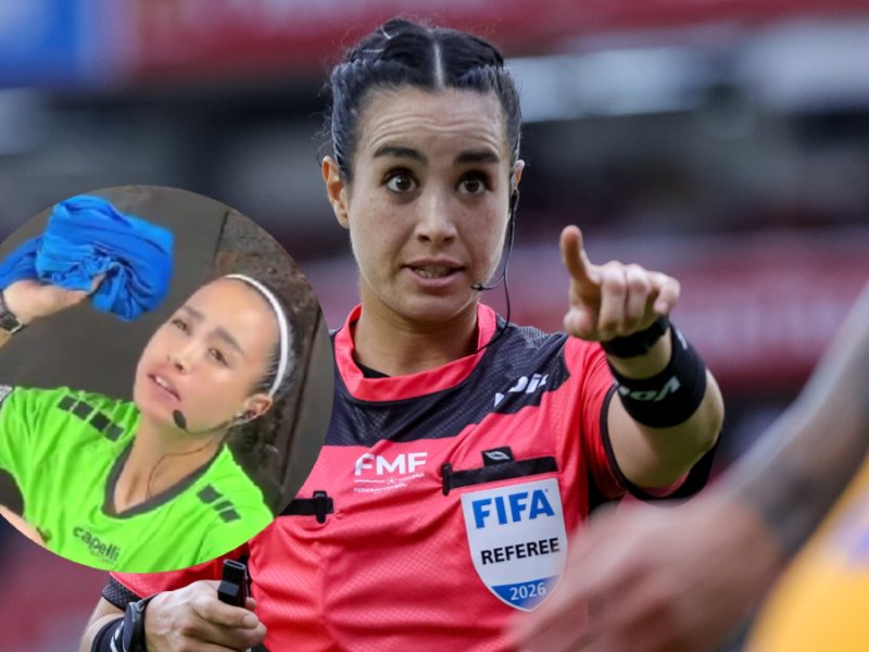 Árbitra Katia Itzel García rechaza firmar jersey de Pumas