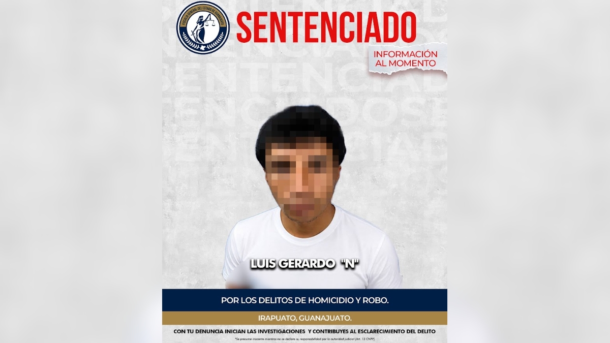 Luis Gerardo sentenciado Irapuato