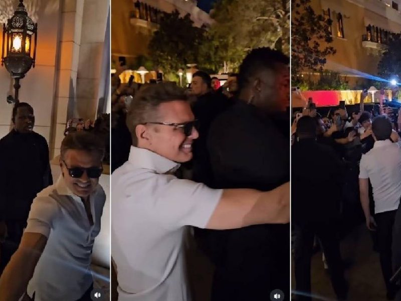 Luis Miguel ahora se deja ver en Las Vegas, donde saluda a seguidores hasta de mano