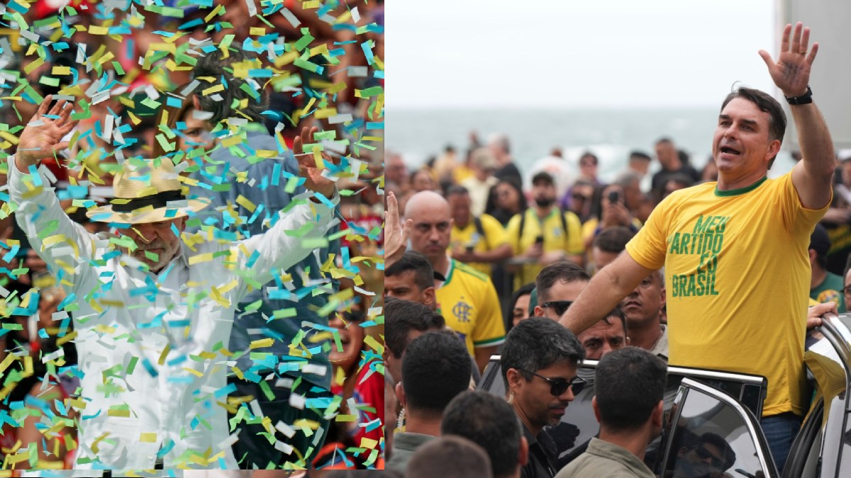 Lula y Flávio Bolsonaro Brasil
