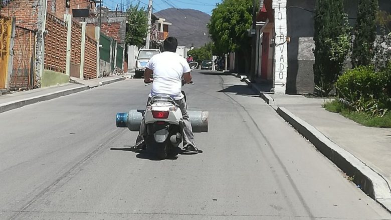 Motociclistas en el sur de Guanajuato