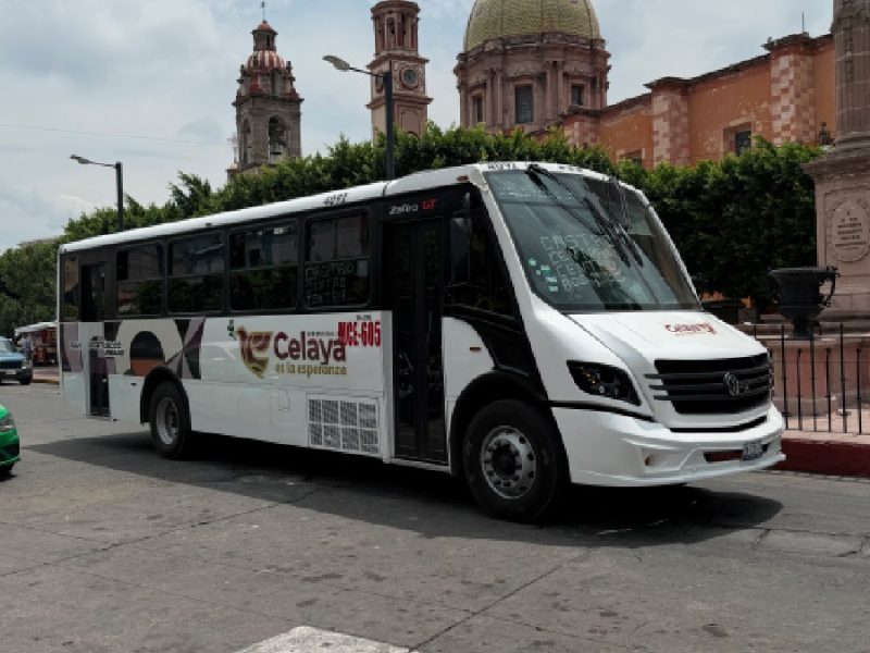 Piden aumento de tres pesos a tarifa del transporte público de Celaya