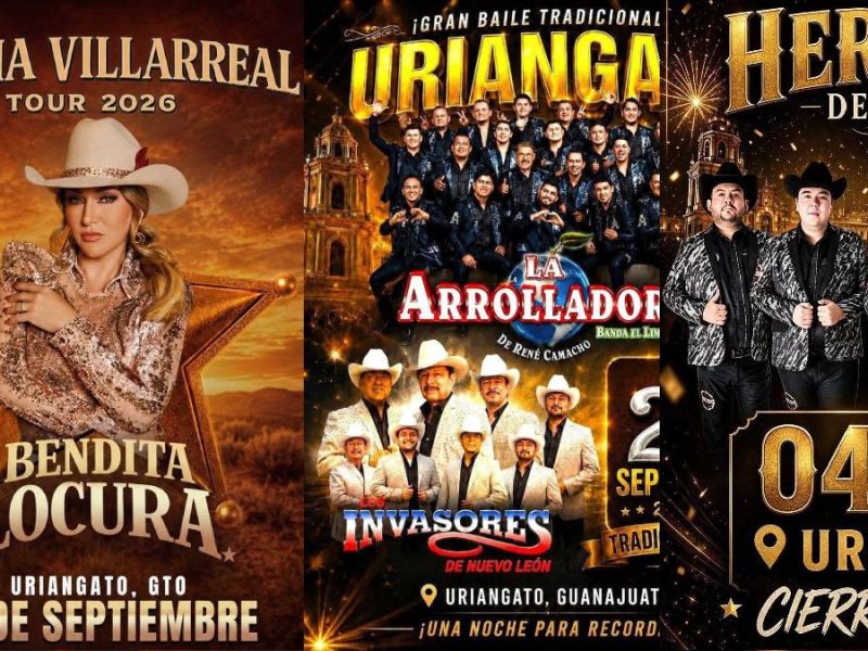 Feria San Miguel 2026 en Uriangato divide opiniones por su cartel de espectáculos