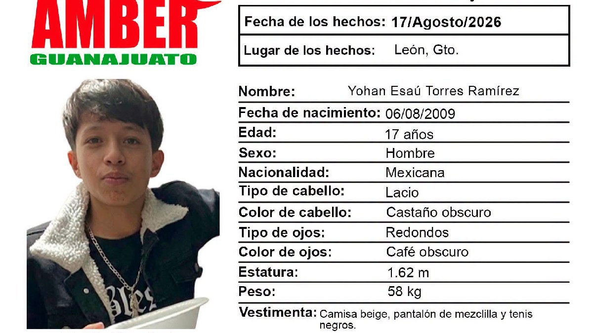 Yohan Esaú desaparecido