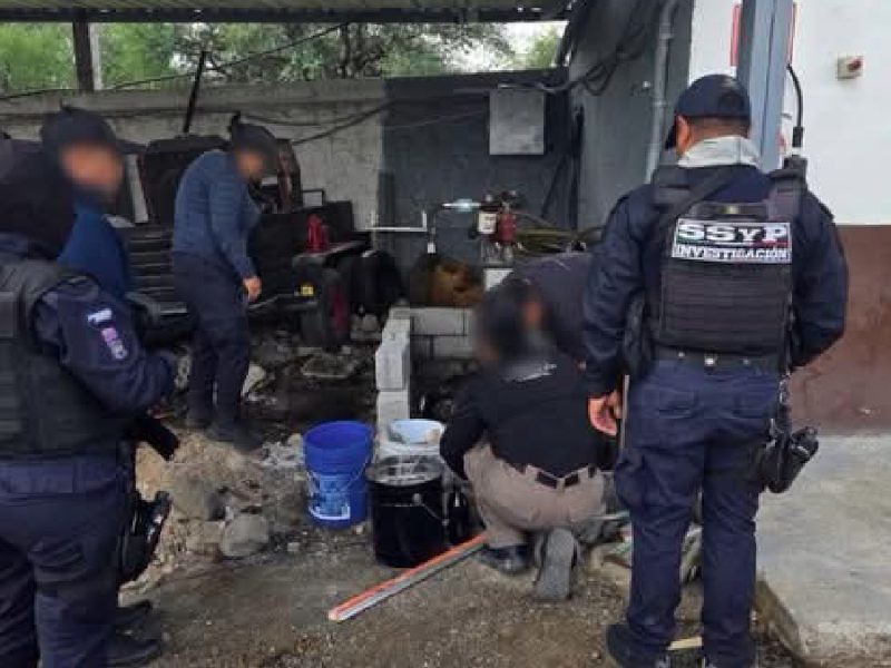 Catean inmueble en Dolores Hidalgo, aseguran tanques y cilindros de gas LP