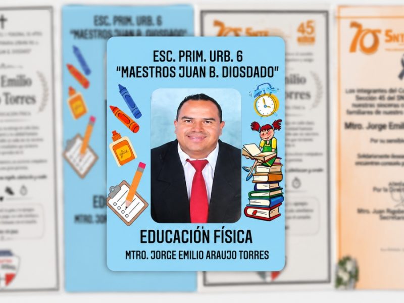 “En paz descanses, profe”: Consterna asesinato de maestro de primaria Juan B. Diosdado