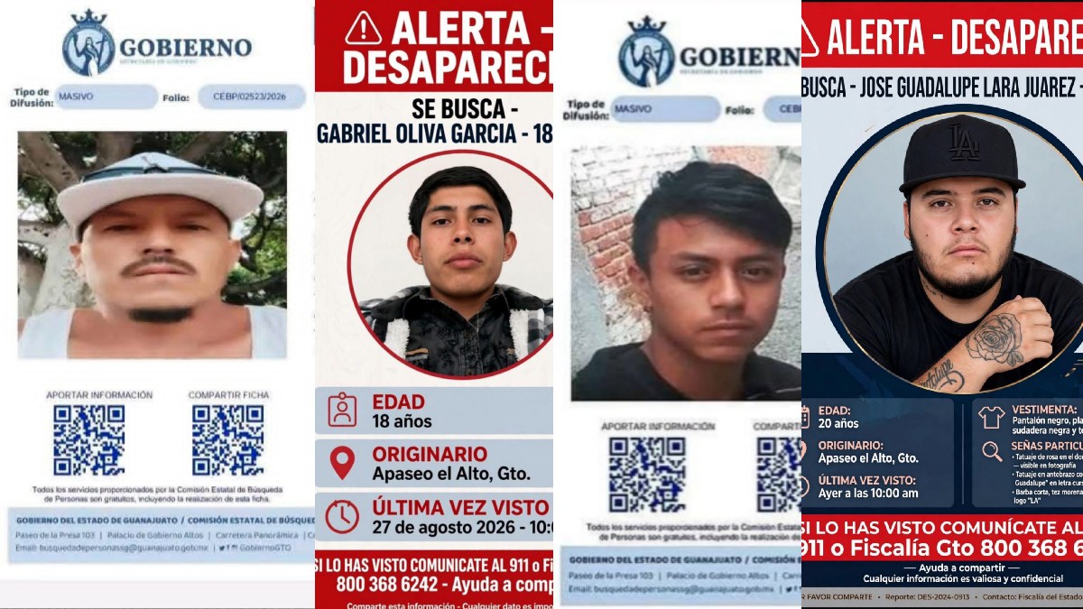 desaparecidos en Apaseo el Alto