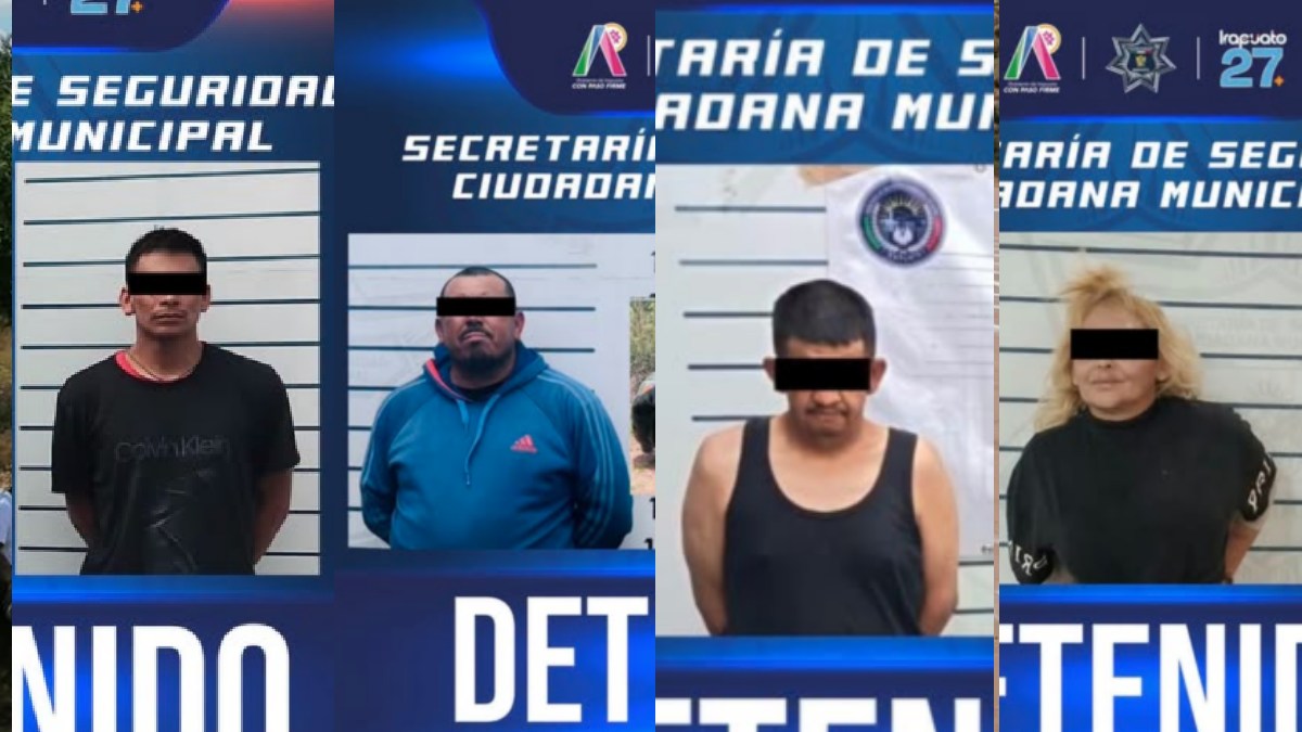 detienen a cuatro personas en Irapuato