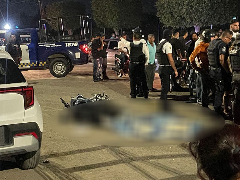 Tragedia en Irapuato: Muere motociclista al recibir severo golpe durante choque en Irapuato