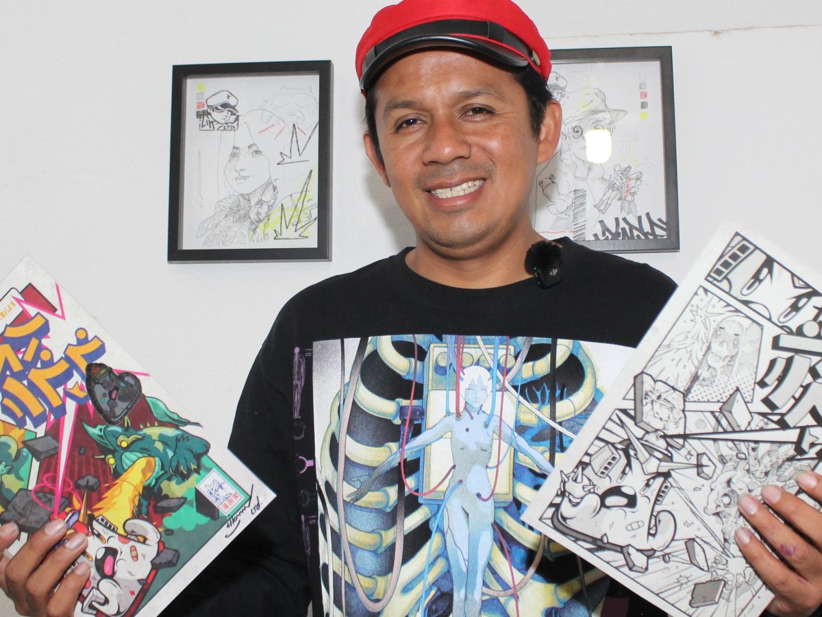Kiers y Cikman hacen muestra de graffiti e ilustración en Puerto Trasgallo