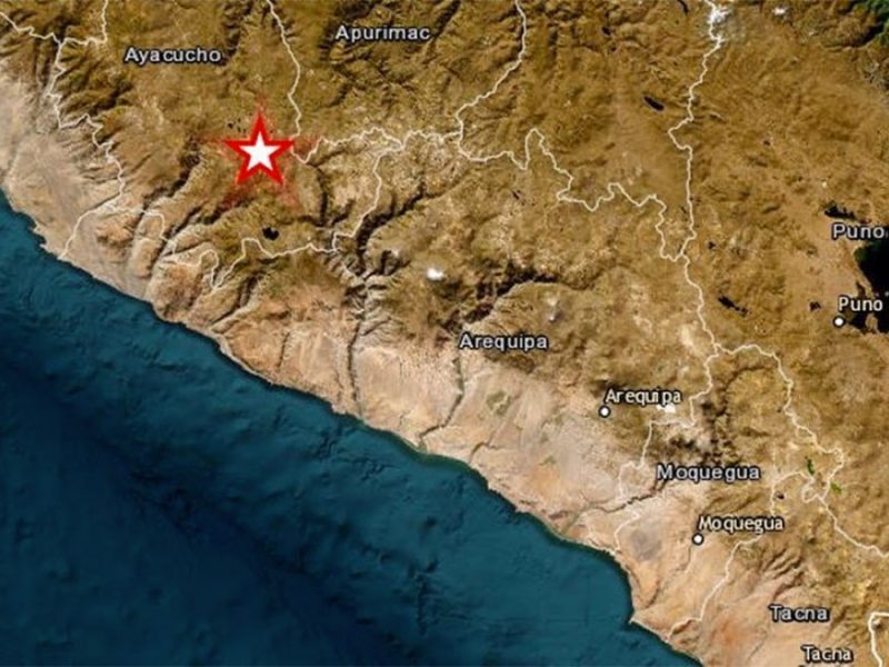 Fuerte sismo sacude región andina de Ayacucho, Perú
