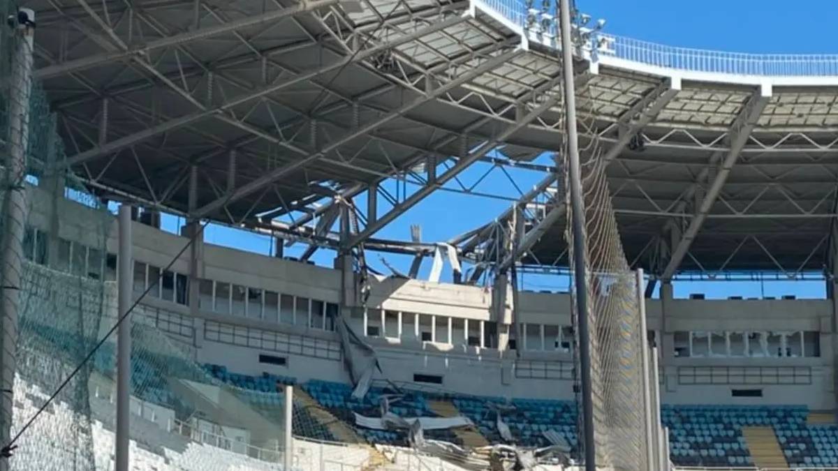 Ataque ruso daña histórico estadio de Odesa; bombardeo deja heridos y severas afectaciones - Foto: Administración Militar de Odesa.