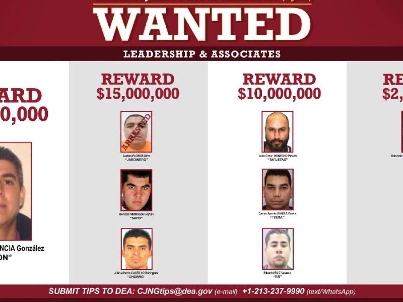 Caza contra el CJNG: EU va por sus jefes y ofrece 100 millones de dólares