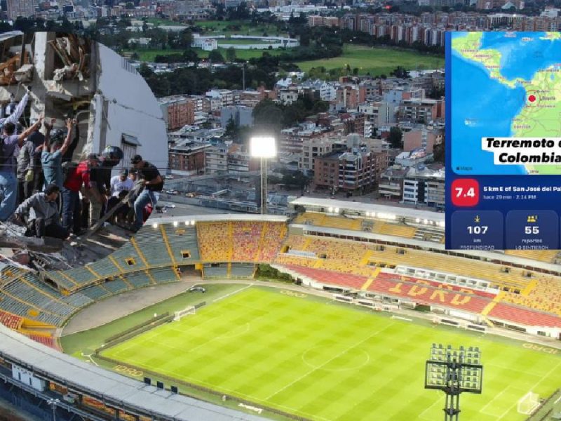 Sismo de magnitud 7.4 en Colombia obliga a suspender la jornada del futbol profesional