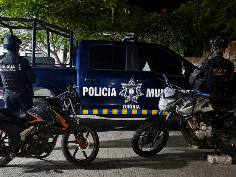 Emboscan a balazos a policías de Yuriria, repelen agresión y sicarios escapan a pie