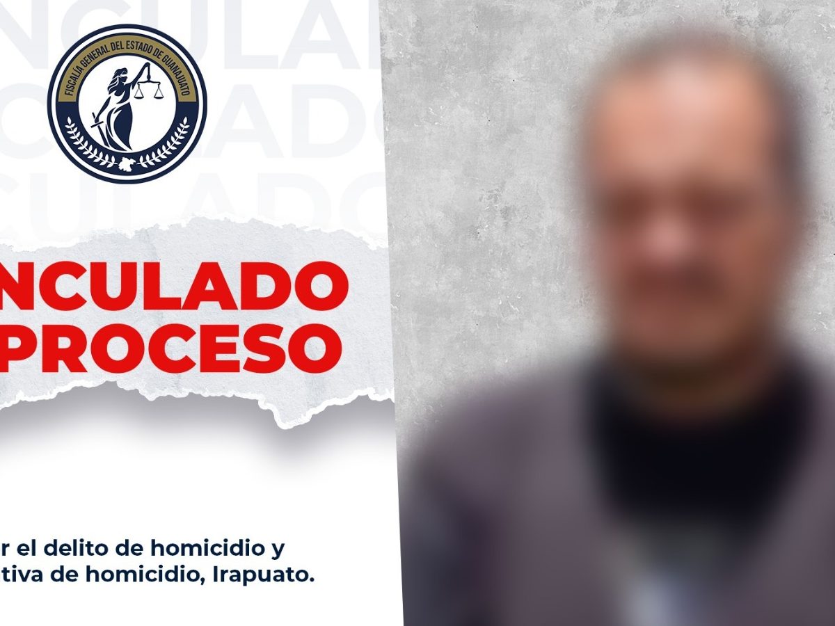 Vinculan a Salvador por matar a un hombre a escopetazos en Irapuato hace cuatro años