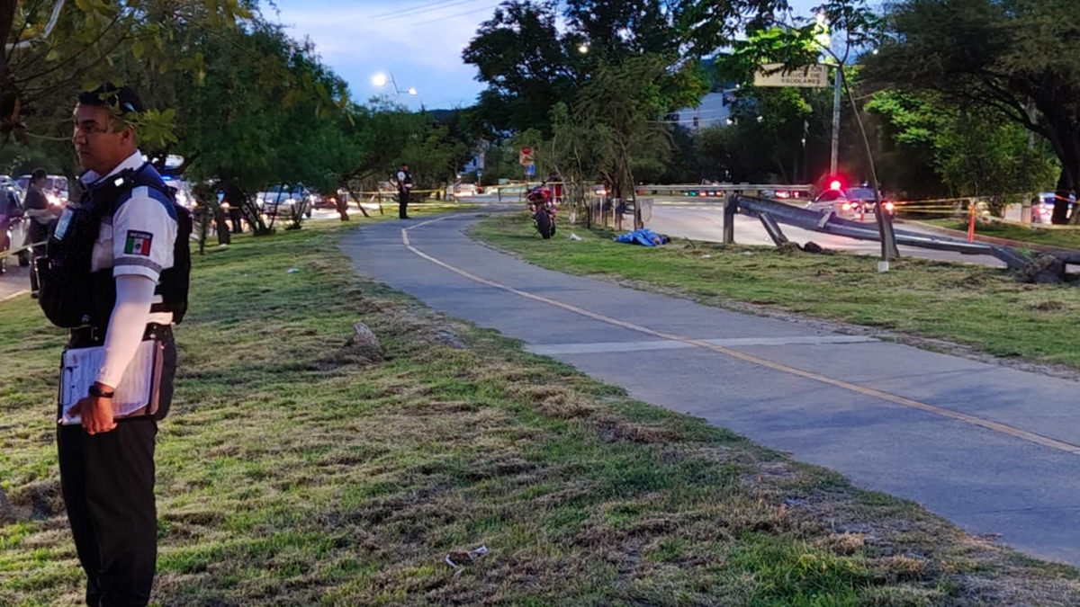 Accidente en moto en León